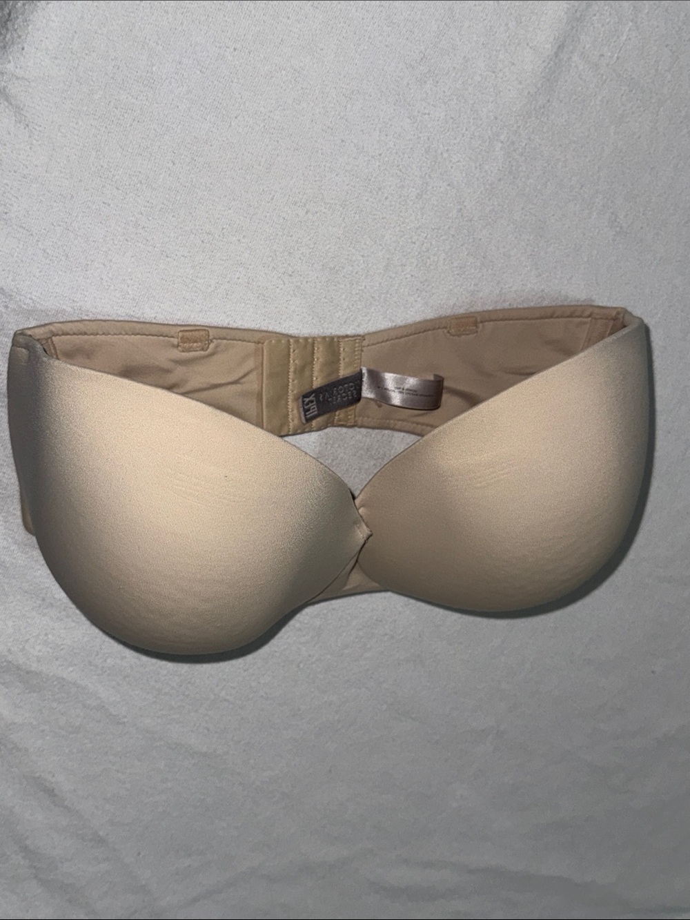 Victoria's Secret IPEX Strapless Bra Women's size 36DD 36 DD Beige